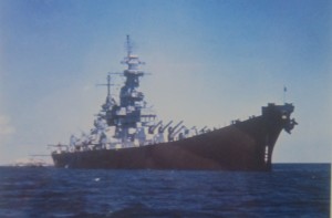 USS Missouri off Halfway Rock, Marblehead August 3, 1946