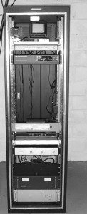 A relay rack similar to the one we used to build WRMC's new transmiiter